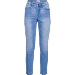 Dżinsy ze stretchem 7/8 Slim bonprix lazurowy. Niebieskie boyfriendy damskie bonprix. Za 59,99 zł.