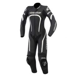 Kombinezon jednoczęściowy STELLA MOTEGI ALPINESTARS kolor biały/czarny, rozmiar 50. Czarne kombinezony damskie Alpinestars, na imprezę, bez wzorów, sportowe, bez kołnierzyka, bez rękawów. W wyprzedaży za 1839,00 zł.