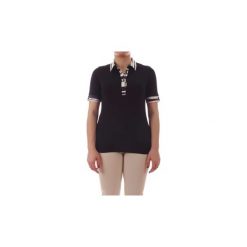 Koszulki polo z krótkim rękawem Francesca Mercuriali 5893. Czarne koszulki damskie Francesca Mercuriali, bez wzorów, polo, z krótkim rękawem. Za 405,74 zł.