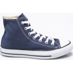 Converse - Trampki. Niebieskie trampki i tenisówki damskie Converse, bez wzorów, z gumy, na sznurówki. W wyprzedaży za 199,90 zł.
