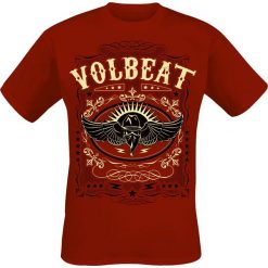 Volbeat Western Wings T-Shirt czerwony. Czerwone t-shirty męskie marki Volbeat, l. Za 74,90 zł.