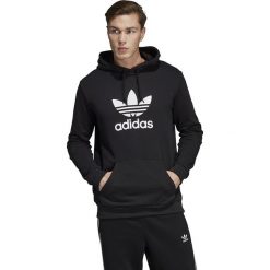 Bluza adidas Trefoil Hoodie (DT7964). Czarne bluzy męskie Adidas, m, bez wzorów, z bawełny, bez kołnierzyka, bez rękawów, bez kaptura. Za 199,99 zł.