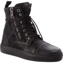 Sneakersy PEPE JEANS - Mlt Nubuck PMS30470 Black 999. Czarne sneakersy męskie Pepe Jeans, na co dzień, bez wzorów, z jeansu, bez zapięcia. W wyprzedaży za 339,00 zł.
