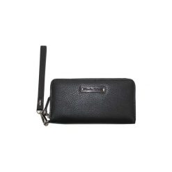 Portfele Manila Grace PORTAFOGLIO ZIP. Czarne portfele damskie Manila Grace, bez wzorów. Za 325,22 zł.