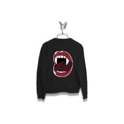Bluza Wampirze zęby Damska. Czarne bluzy damskie marki Failfake, xs, bez wzorów, bez rękawów, bez kaptura. Za 160,00 zł.