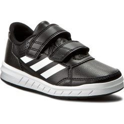 Buty adidas - AltaSport Cf K BA7459 Cblack/Ftwwht. Czarne półbuty dziewczęce Adidas, ze skóry ekologicznej, na rzepy. Za 129,00 zł.
