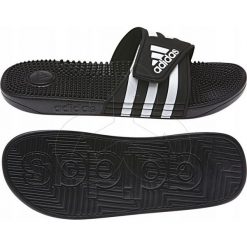 Klapki męskie ADIDAS ADISSAGE masujące F35580. Kapcie męskie Adidas, z gumy. Za 89,00 zł.