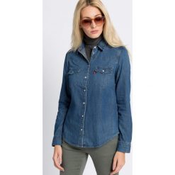 Levi's - Koszula Core. Niebieskie bluzki damskie z długim rękawem marki Levi's®, s, bez wzorów, z bawełny, klasyczne, z klasycznym kołnierzykiem. W wyprzedaży za 219,90 zł.