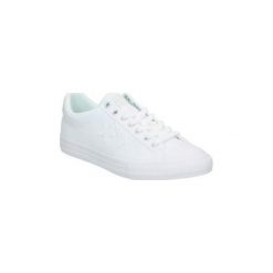 Buty Dziecko Converse 651827C. Białe trampki dziewczęce Converse, bez wzorów, bez zapięcia. Za 197,44 zł.