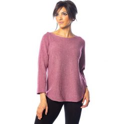 Sweter "Ruby" w kolorze jagodowym. Różowe swetry damskie So Cachemire, l, bez wzorów, z kaszmiru, bez rękawów, bez kaptura. W wyprzedaży za 175,95 zł.