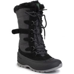 Śniegowce KAMIK - Snovalley2 NK2176 Black. Czarne kozaki damskie Kamik, ze skóry, bez obcasa, bez zapięcia. Za 489,00 zł.