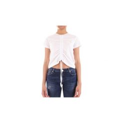 T-shirty z krótkim rękawem Trussardi 56T00175-1T001639. Białe t-shirty damskie Trussardi, s, bez wzorów, bez kołnierzyka. Za 169,74 zł.