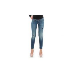 Jeansy skinny Lee Jeansy Lynn Skinny L357DNXA. Niebieskie jeansy damskie Lee, l, bez wzorów, z jeansu. Za 243,53 zł.