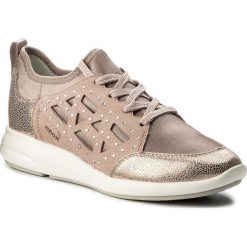Sneakersy GEOX - D Ophira B D821CB 015QD C8056 Antique Rose. Różowe półbuty damskie Geox, na imprezę, bez wzorów, ze skóry ekologicznej, bez obcasa, bez zapięcia. W wyprzedaży za 269,00 zł.
