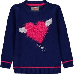 Sweter w kolorze granatowym. Niebieskie swetry niemowlęce Kanz, z aplikacjami. W wyprzedaży za 47,95 zł.