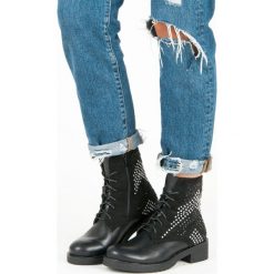 ROCKOWE BOTKI WORKERY. Czarne glany damskie Merg. Za 89,90 zł.