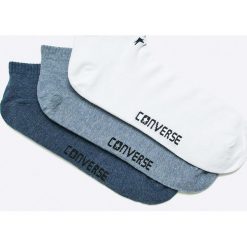 Converse - Skarpety (3-Pack). Niebieskie skarpetki męskie Converse, bez wzorów, z elastanu. W wyprzedaży za 34,90 zł.
