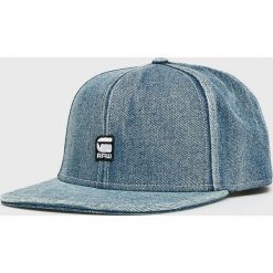 G-Star Raw - Czapka. Niebieskie czapki męskie marki G-Star RAW, z bawełny, retro. Za 199,90 zł.