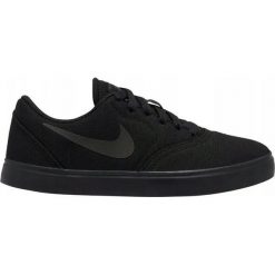 BUTY SB CHECK CANVAS (GS). Brązowe trampki i tenisówki damskie Nike, bez wzorów, z zamszu, bez zapięcia. Za 209,99 zł.