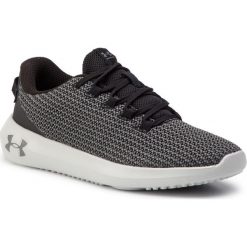 Buty UNDER ARMOUR - Ua W Ripple 3021187-004 Blk. Szare półbuty damskie Under Armour, bez wzorów, z tworzywa sztucznego, bez obcasa, na płaskiej podeszwie, bez zapięcia. W wyprzedaży za 179,00 zł.
