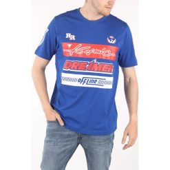 Diesel T-Just Koszulka Niebieski. Niebieskie podkoszulki męskie Diesel, l, z nadrukiem, z bawełny, bez kołnierzyka, krótkie. Za 188,95 zł.