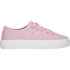 Tommy Hilfiger Damskie tenisówki Nubuck platformy tenisowe FW0FW04090-518 (rozmiar 37). Różowe trampki i tenisówki damskie TOMMY HILFIGER, bez wzorów, z nubiku, bez zapięcia. W wyprzedaży za 371,00 zł.