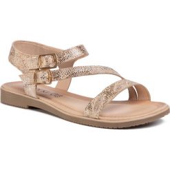 Sandały LASOCKI - WI23-NANCY-03 Beige. Żółte klapki damskie Lasocki, bez wzorów, ze skóry, bez obcasa, na obcasie. Za 99,99 zł.