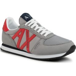Sneakersy ARMANI EXCHANGE - XUX017 XV028 D289 Alloy/Red. Szare sneakersy męskie Armani Exchange, bez zapięcia. W wyprzedaży za 319,00 zł.