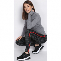 Szaro-Czerwone Legginsy Particular Taste. Czerwone legginsy marki Born2be, l. Za 39,99 zł.