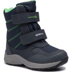 Śniegowce GEOX - J N.Alaska B.B Wpf G J847PG 0FU50 C4248 M Navy/Green. Niebieskie śniegowce chłopięce Geox, bez zapięcia. Za 309,00 zł.