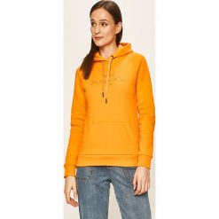 Peak Performance - Bluza. Pomarańczowe bluzy damskie Peak Performance, s, z aplikacjami, z bawełny, bez rękawów, z kapturem. W wyprzedaży za 319,90 zł.