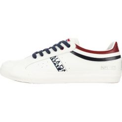 Napapijri Trick Tenisówki Biały. Białe trampki męskie Napapijri, bez wzorów, ze skóry, na sznurówki. Za 421,95 zł.