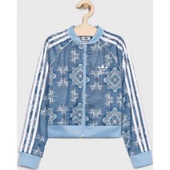 Adidas Originals - Bluza dziecięca 128-170 cm. Niebieskie bluzy dziewczęce adidas Originals, bez wzorów, z poliesteru, bez kaptura. Za 199,90 zł.