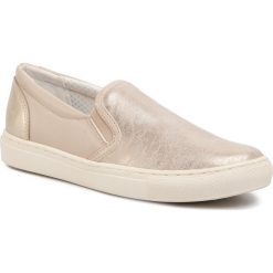 Trampki GEOX - D Trysure B D024CB 0PVBC C2235 Lt Gold/Beige. Brązowe półbuty damskie Geox, bez wzorów, z gumy, bez zapięcia. Za 349,00 zł.