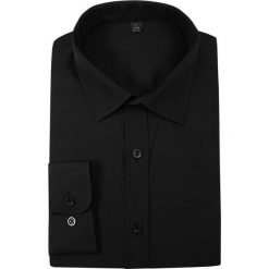Czarna Elegancka Koszula -GRZEGORZ MODA MĘSKA- z Długim Rękawem, Krój Klasyczny KSDWGRZEG0038RGczarna. Czarne koszule męskie m, z bawełny, eleganckie. Za 129,00 zł.