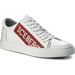 Sneakersy ICEBERG - Galaxy 17I ID1065A Bianco. Białe półbuty damskie Iceberg, bez wzorów, ze skóry, bez obcasa, na płaskiej podeszwie, bez zapięcia. W wyprzedaży za 629,00 zł.