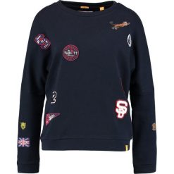 Bluzy damskie: Superdry VARSITY BADGE CREW Bluza blue