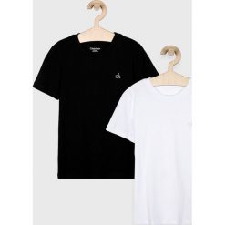 Calvin Klein Underwear - T-shirt dziecięcy (2-pack) 104-176 cm. Białe t-shirty chłopięce Calvin Klein Underwear, bez wzorów, z bawełny, bez rękawów. Za 119,90 zł.