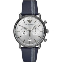 Zegarek EMPORIO ARMANI - Aviator AR11202 Navy/Silver. Niebieskie zegarki męskie marki Emporio Armani. Za 1599,00 zł.