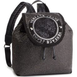 Plecak VERSACE JEANS - E1VTBBP3 70879 899. Czarne plecaki damskie Versace Jeans, bez wzorów, z jeansu. W wyprzedaży za 499,00 zł.