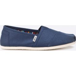 Toms - Espadryle Canvas Mens Classic Alpargata. Niebieskie espadryle męskie marki Toms, ze skóry. W wyprzedaży za 159,90 zł.