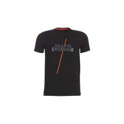 T-shirty z krótkim rękawem Armani Exchange HELAPEL. Czarne t-shirty męskie Armani Exchange, s, bez wzorów, bez kołnierzyka, krótkie. Za 175,20 zł.