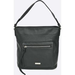 Pierre Cardin - Torebka. Czarne torebki klasyczne damskie marki Pierre Cardin, w paski, z materiału, casualowe, na ramię, średnie, bez dodatków. W wyprzedaży za 159,90 zł.