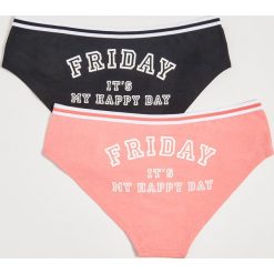 Majtki z napisem friday - Pomarańczowy. Pomarańczowe majtki damskie Sinsay, s. Za 14,99 zł.