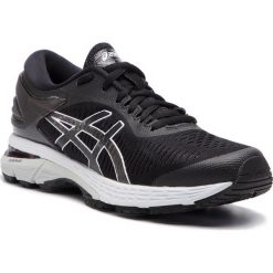 Buty ASICS - Gel-Kayano 25 1012A026 Black/Glacier Grey 003. Czarne buty sportowe damskie Asics, bez wzorów, z tworzywa sztucznego, sportowe, do biegania, asics gel kayano. W wyprzedaży za 449,00 zł.
