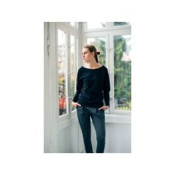 Bluzki z falbaną: MINIMAL BLACK Bluzka Oversize
