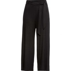 Spodnie culottes bonprix czarny. Czarne spodnie damskie bonprix. Za 89,99 zł.