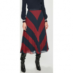 Tommy Hilfiger - Spódnica. Czarne spódniczki rozkloszowane TOMMY HILFIGER, s, z poliesteru, midi. Za 649,90 zł.