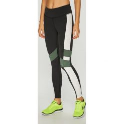 Reebok - Legginsy. Czarne legginsy skórzane marki Reebok, s. W wyprzedaży za 219,90 zł.