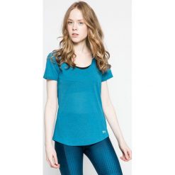 Under Armour - Top. Szare topy sportowe damskie marki Under Armour, s, z poliesteru, z okrągłym kołnierzem. Za 129,90 zł.